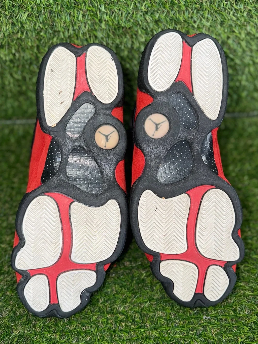 Jordan 13 Retro Bred 2004 Black Red Leather 309259-061 Mens Size 10.5 High Top